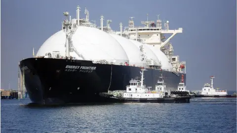 Getty Images LNG ship carrying gas from Sakhalin-2