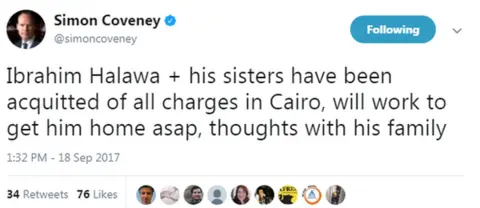 Twitter Simon Coveney tweets