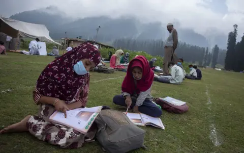 BBC Two girls during class.