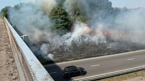 Darren Hill Fire by the A30