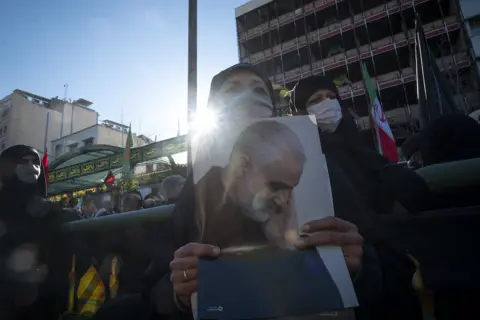 Getty Images Mourners in Tehran