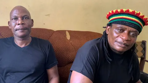 BBC Two men sitting on a sofa