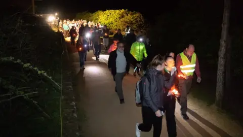 Gary Grimshaw Walkers at the Walk Into Light event in 2019