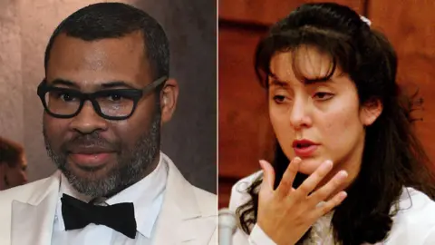 AFP/Getty Images Jordan Peele and Lorena Bobbitt
