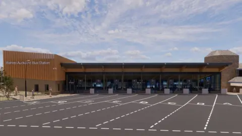 Durham County Council Artist design of bus station