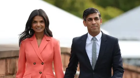 EPA Rishi Sunak and Akshata Murty