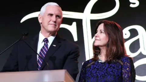 Getty Images Mr and Mrs Pence