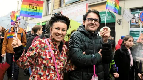 Reuters Tokarczuk took part in an equality march in Wroclaw, Poland, at the weekend