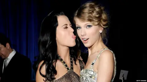 Getty Images Picture of Katy Perry and Taylor Swift