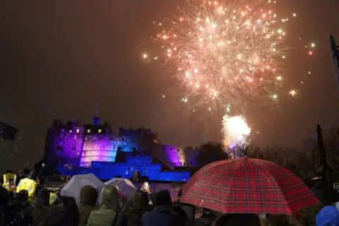 PA Media hogmanay edinburgh fireworks