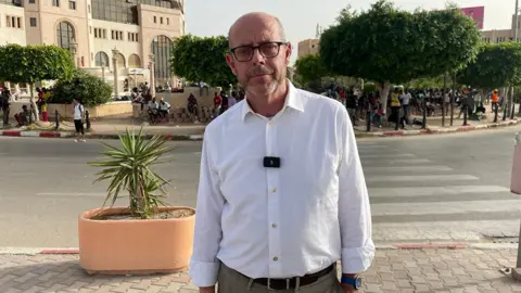 Nick Robinson in Tunisia