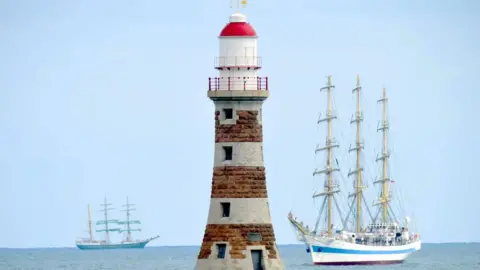 NNP Tall ships off Roker Pier