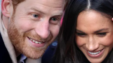 PA Prince Harry and Meghan Markle