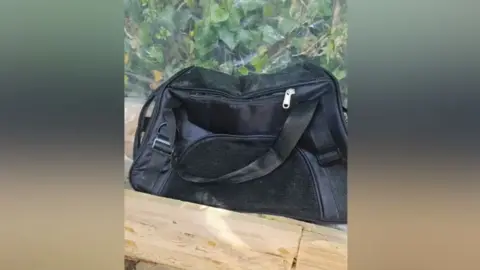 Black duffel bag 