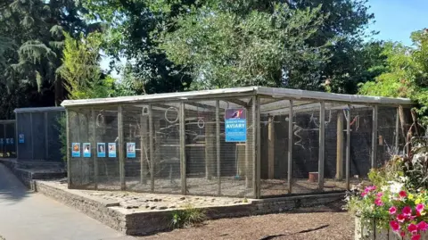 Charnwood Borough Council The aviaries next to a path