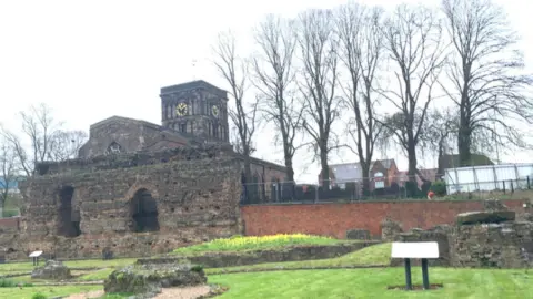 BBC A photograph of the Jewry Wall