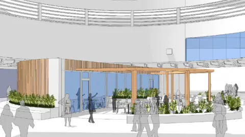 INC Design An artist impression of what the bakery will look like in the shopping centre.