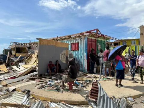 Brandon Drenon / BBC The town of Whitehouse in Westmoreland Parish