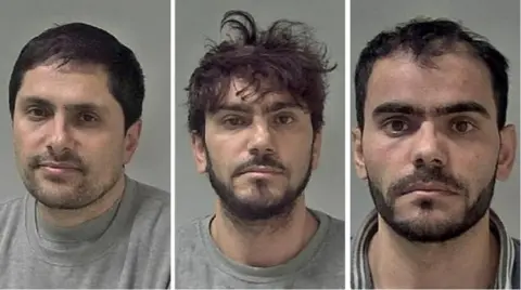 Police handout Nezam Salangy, Mohammed Yasin Salangi and Ramin Salangi