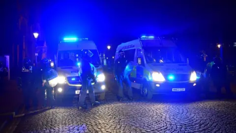 PA Media Police vans