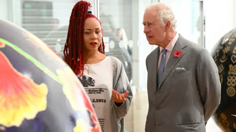 Getty Images In November, King Charles attended an art exhibition in Leeds which explored the UK's role in slavery