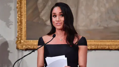 AFP/Getty Meghan gave a speech about the importance of suffrage