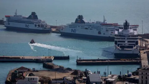 Getty Images P&O Ferries outside Dover