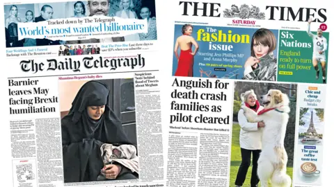 Telegraph/Times - 9 March