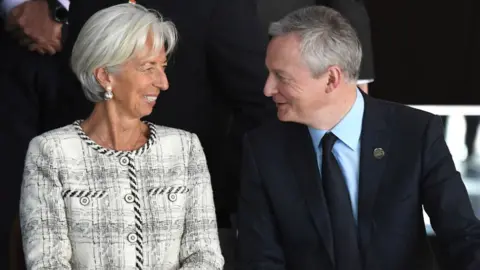 AFP/Getty Images Christina Lagarde and Bruno Le Maire