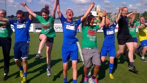 Homeless World Cup The Northern Ireland contingent at the 2013 Homeless World Cup in Poznan, Poland
