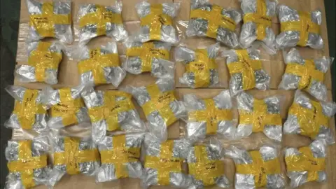 IOM POLICE Packs of cannabis
