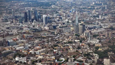 BBC View of London from above