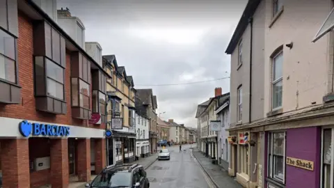 Google Builth Wells town centre