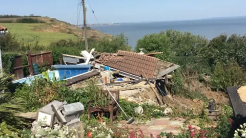 BBC Collapsed house in Eastchurch