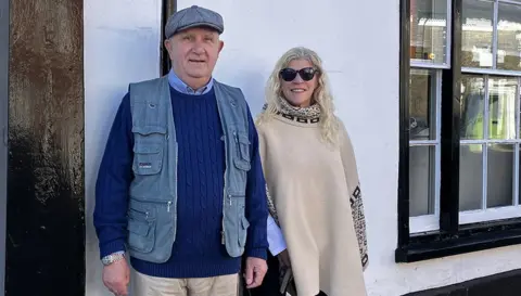 Matt Marvel/BBC Town mayor Johnnie Walker and campaigner and town councillor Tunie Brandon