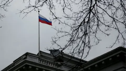 Reuters The Russian consulate general in Seattle, which has been closed in a diplomatic dispute, 28 March 2018