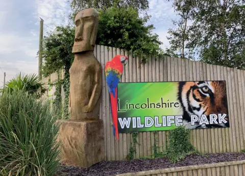 Richard Madden / BBC Entrance to Lincolnshire Wildlife Park