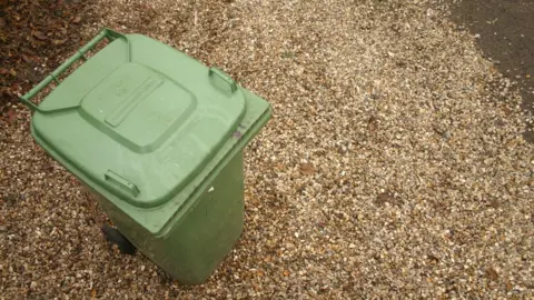 BBC Green wheeled bin