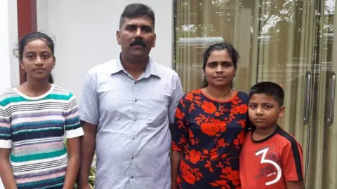 BBC Ramesh Raju with his family