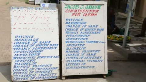 Ayerkie Narnor Menu of legal services at 'street chamber'