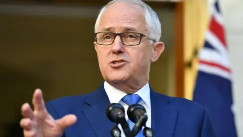 Getty Images Malcolm Turnbull announces the royal commission last year