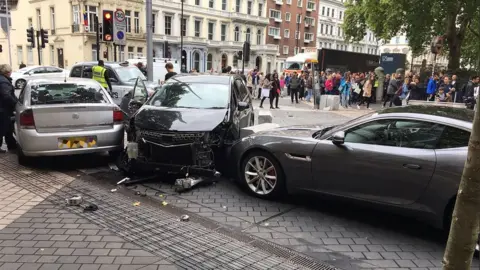 AFP/Getty Images Cars outside Natural History Museum