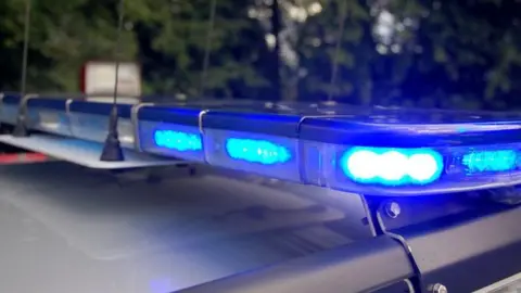 Police car lights