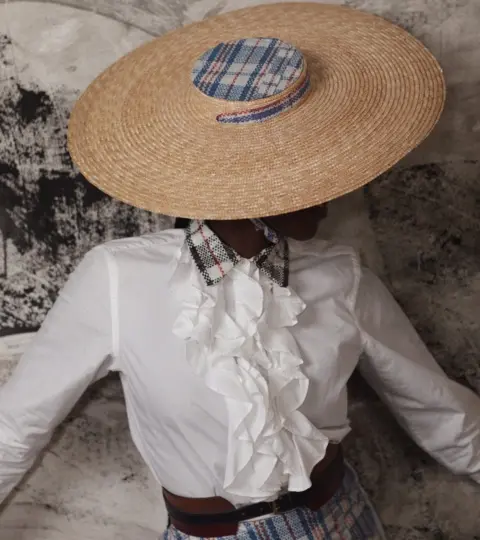 Obinna Obioma Model in Ghana Must Go fabrics