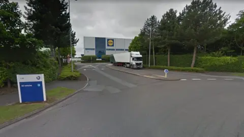 Google Lidl warehouse in Lutterworth