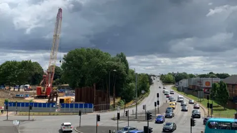 LDRS Crane and fencing at Bass Recreation Park
