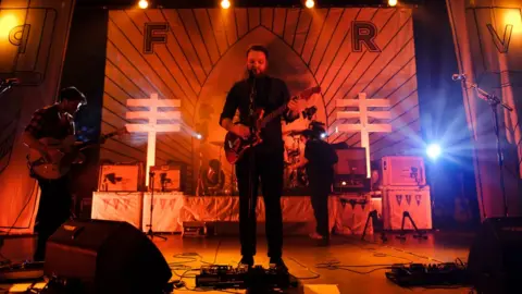 Getty Images Frightened Rabbit on stage