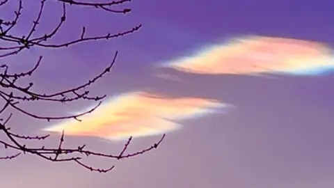WEATHER WATCHERS / TYKE Iridescent colours in cloud