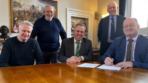 Government of Jersey (L-R) Tom Binet, Peter Pearce, Andy Jehan, John Baker, Simon Crowcroft