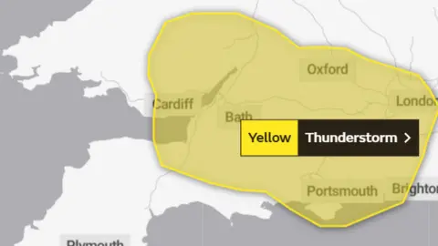 Met Office Yellow warning